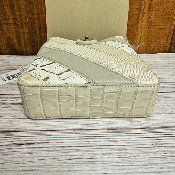 Brahmin Marley Small Leather Crossbody - Ivory Flashback - Picture 9 of 10